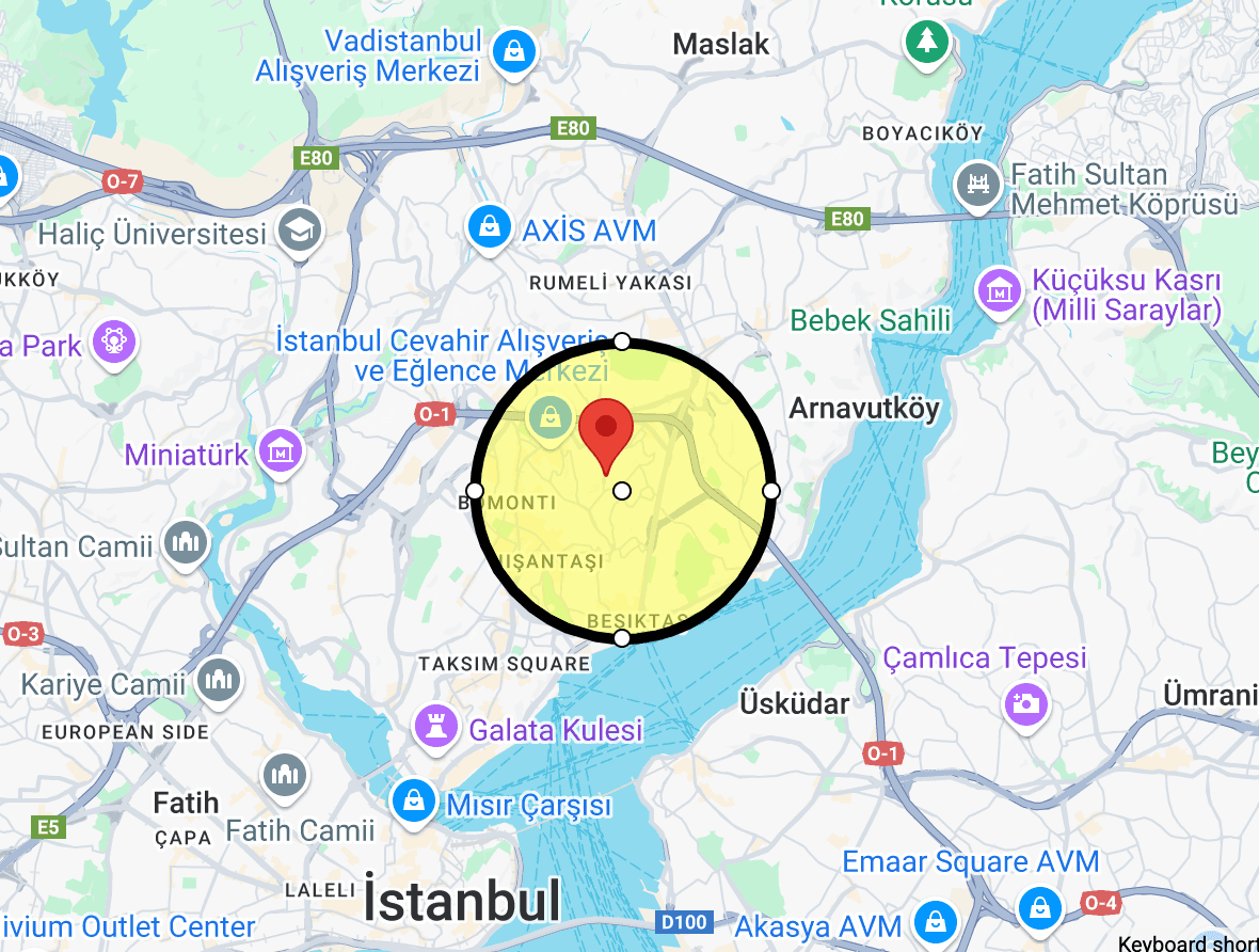 Delivery Area Map